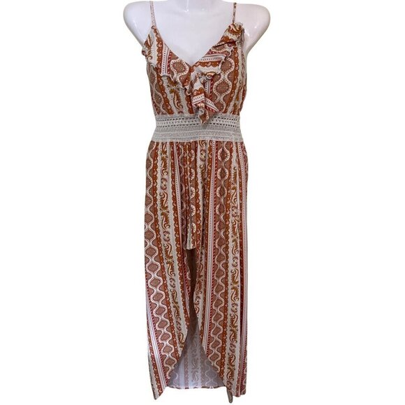 walk through Maxi Romper Shorts /Sx XS (1) Maxi Beachy Boho Coastal - Picture 1 of 13